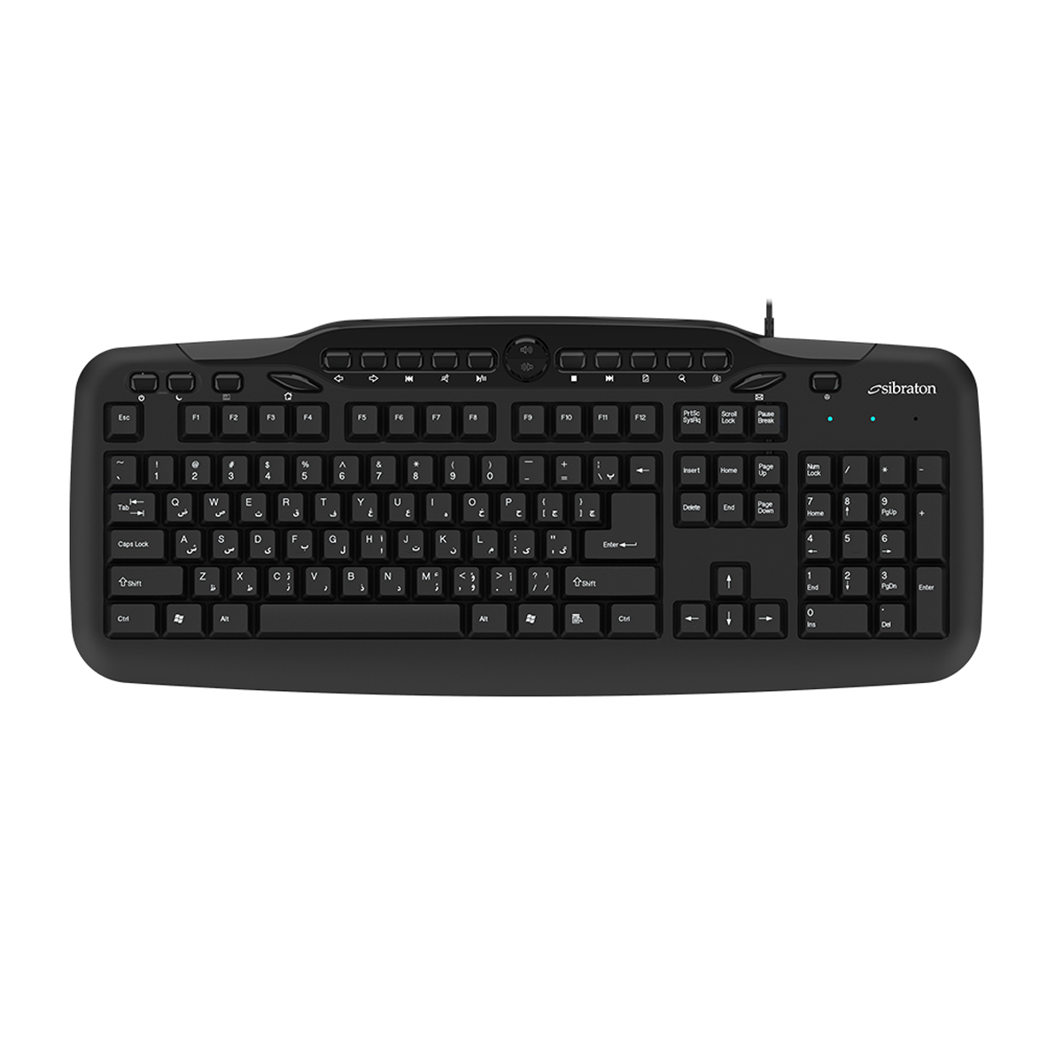 کیبورد با سیم سیبراتون مدل SKB569-small-image