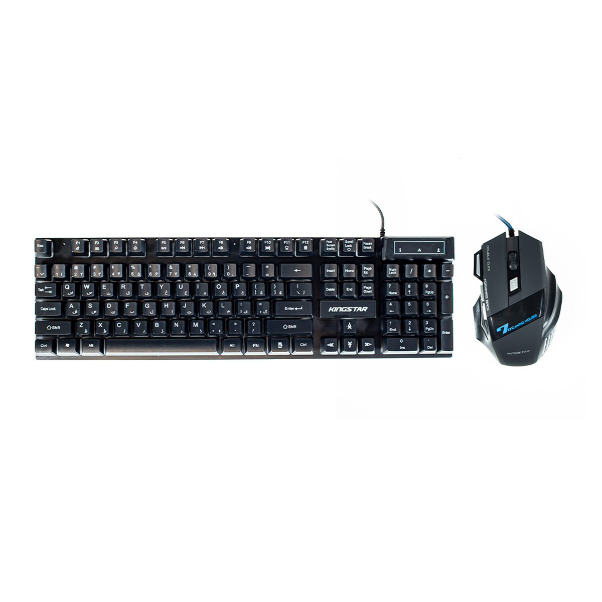 موس و کیبورد کینگ استار مخصوص بازی مدل KBM255G-small-image