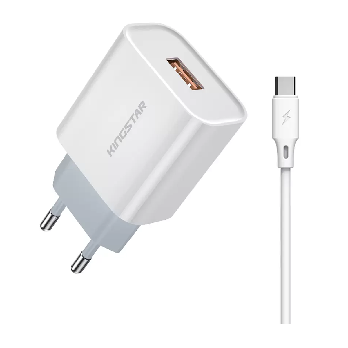 شارژر دیواری کینگ استار مدل KW141C توان 18 وات به همراه کابل USB-C-small-image