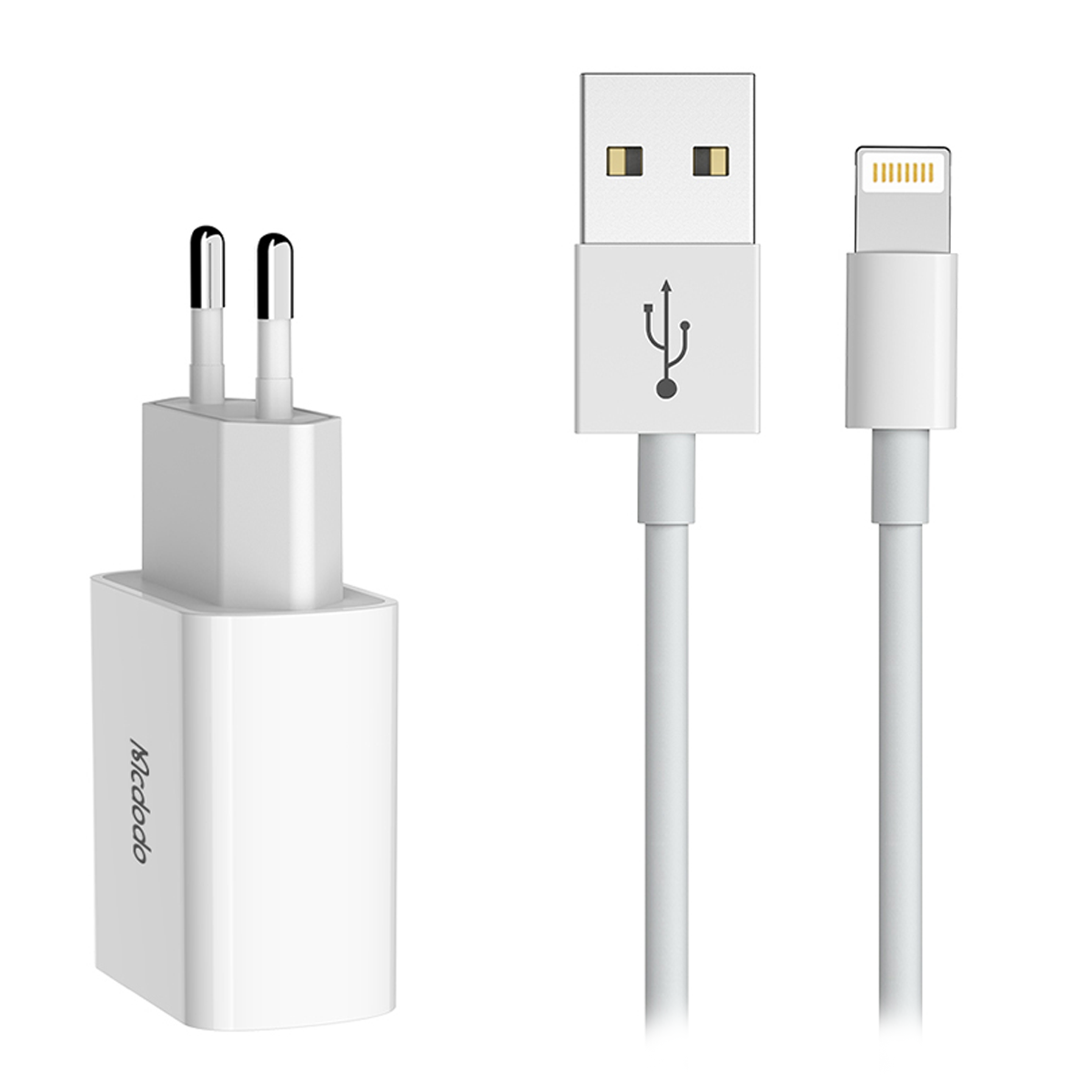 شارژر دیواری مک دودو مدل CH-6720 توان 12 وات به همراه کابل Lightning-small-image