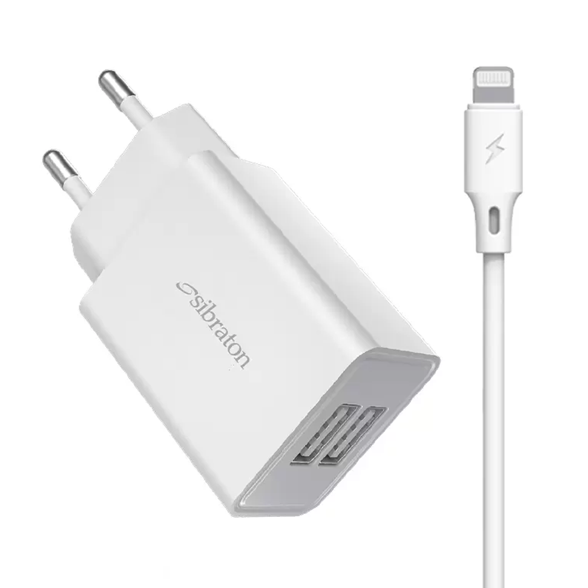 شارژر دیواری سیبراتون مدل S-W1245i توان 10 وات به همراه کابل Lightning-small-image