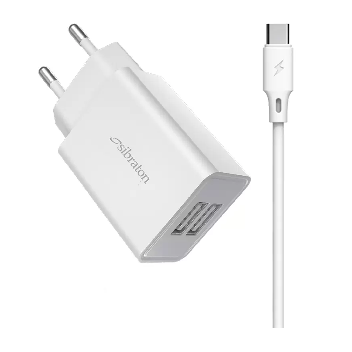 شارژر دیواری سیبراتون مدل S-W1245C توان 10 وات به همراه کابل USB-C-small-image