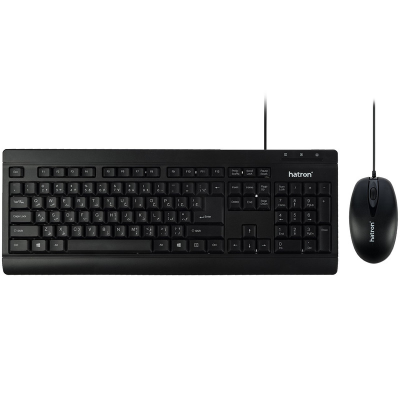 کیبورد و ماوس هترون مدل HKC220 با حروف فارسی