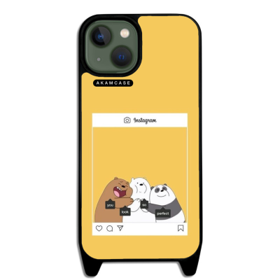کاور آکام مدل AMCWLA13-BARE BEAR5 مناسب برای گوشی موبایل اپل iPhone 13