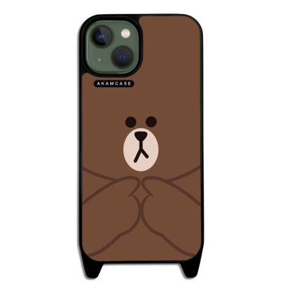 کاور آکام مدل AMCWLA13-BROWN1 مناسب برای گوشی موبایل اپل iPhone 13
