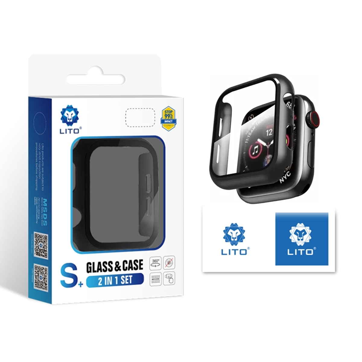 کاور اپل واچ 41 میلی متری لیتوو مدل S+ Glass and Case copy-small-image.png