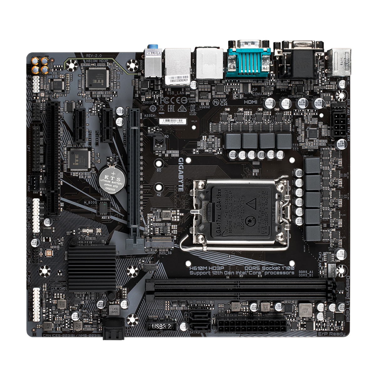 مادربرد گیگابایت مدل H610M HD3P rev. 2.0-small-image