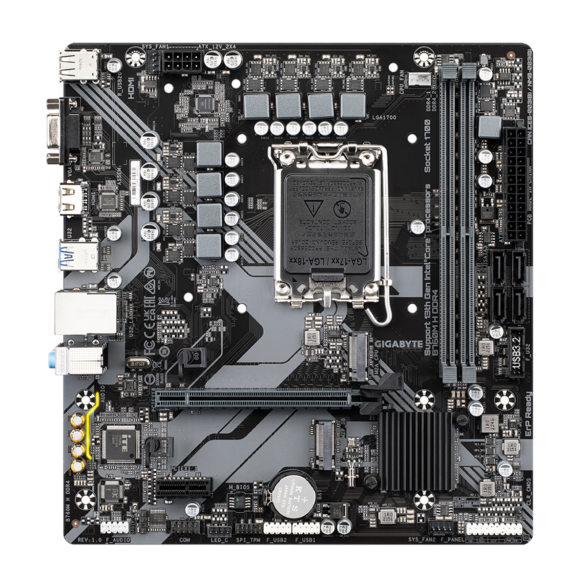 مادربرد گیگابایت مدل B760M H DDR4 rev. 1.0-small-image