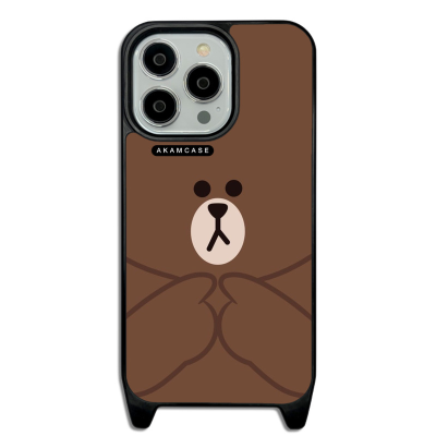 کاور آکام مدل AMCWLA13PRO-BROWN1 مناسب برای گوشی موبایل اپل iPhone 13 Pro