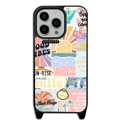 کاور آکام مدل AMCWLA13PRO-GOOD VIBES12 مناسب برای گوشی موبایل اپل iPhone 13 Pro