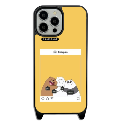 کاور آکام مدل AMCWLA13PROMAX-BARE BEAR5 مناسب برای گوشی موبایل اپل iPhone 13 Pro Max