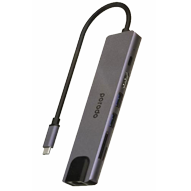 هاب 7 در 1 پرودو مدل Aluminum Usb-C Hub 4K Hdmi 100w Power Delivery-small-image