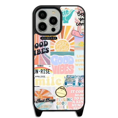 کاور آکام مدل AMCWLA13PROMAX-GOOD VIBES12 مناسب برای گوشی موبایل اپل iPhone 13 Pro Max