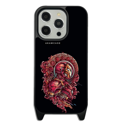 کاور آکام مدل AMCWLA14PRO-IRON MAN8 مناسب برای گوشی موبایل اپل iPhone 14 Pro