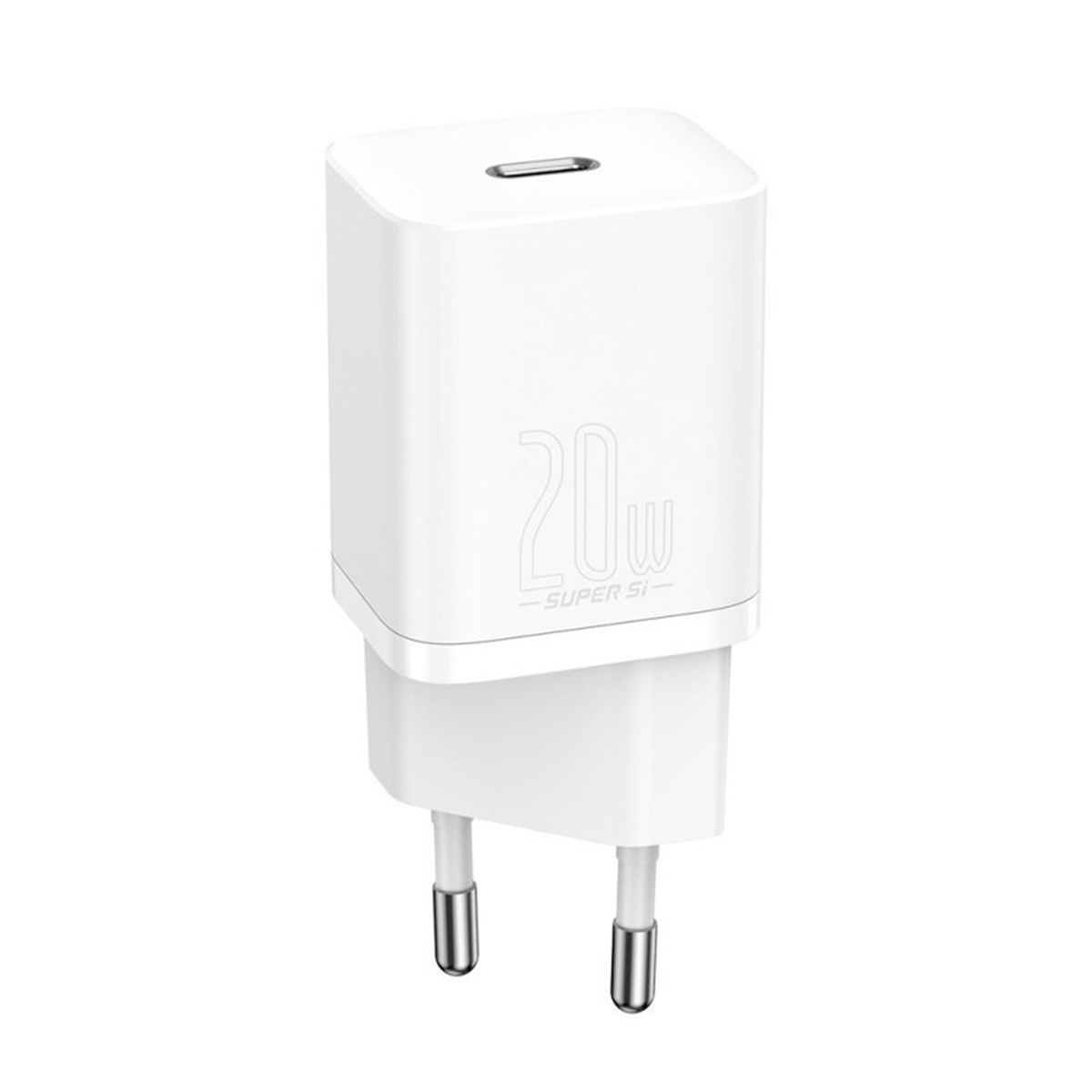 شارژر دیواری باسئوس مدل Super Si quick charger 1C 20W EU توان 2۰ وات-small-image