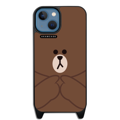 کاور آکام مدل AMCWLA15-BROWN1 مناسب برای گوشی موبایل اپل iPhone 15