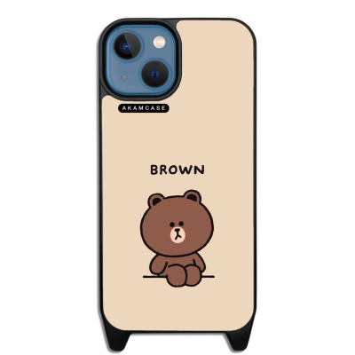 کاور آکام مدل AMCWLA15-BROWN12 مناسب برای گوشی موبایل اپل iPhone 15