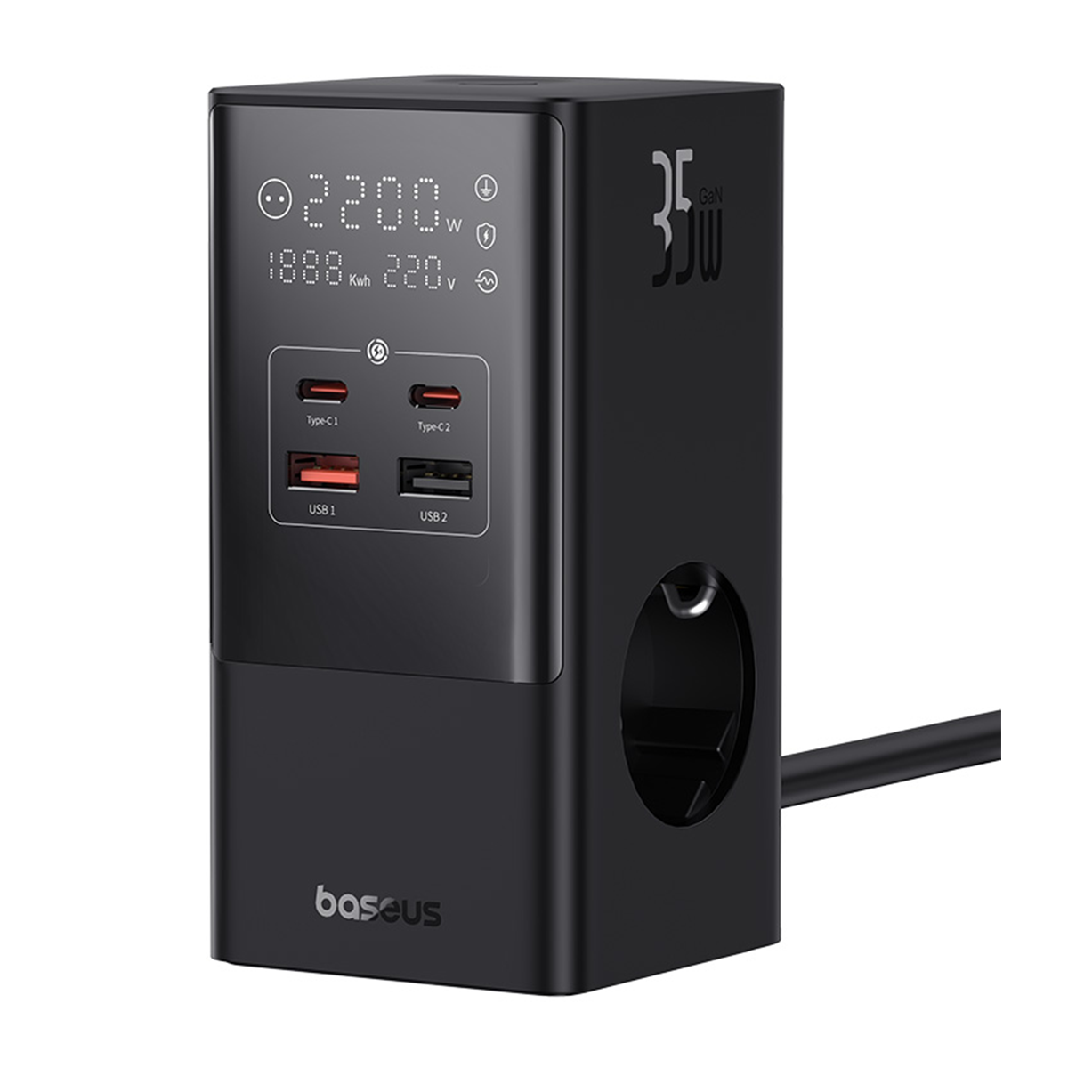 شارژر رومیزی باسئوس مدل PowerCombo CCGAN35-S3ACE توان 35 وات-small-image