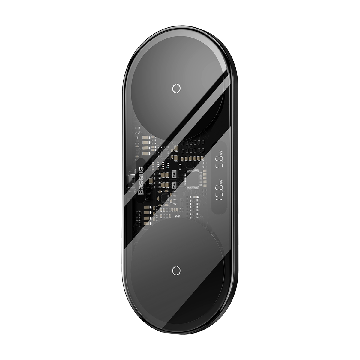 شارژر بی سیم باسئوس مدل Digital LED Display 2-in-1 Wireless Charger 20W BS-W528 WXSX010101 توان 20 وات-small-image