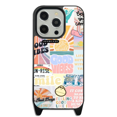 کاور آکام مدل AMCWLA15PRO-GOOD VIBES12 مناسب برای گوشی موبایل اپل iPhone 15 Pro