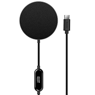 شارژر وایرلس مگنتی باسئوس مدل Simple Mini 2 Magnetic Wireless Charger CCJJ01001-small-image