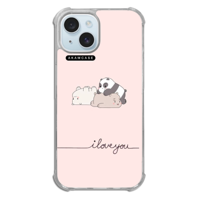 کاور آکام مدل AMCWTA15-BARE BEAR12 مناسب برای گوشی موبایل اپل iPhone 15