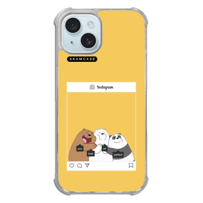 کاور آکام مدل AMCWTA15-BARE BEAR5 مناسب برای گوشی موبایل اپل iPhone 15