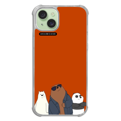 کاور آکام مدل AMCWTA15PLUS-BARE BEAR1 مناسب برای گوشی موبایل اپل iPhone 15 Plus