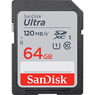کارت حافظه SDXC سن دیسک مدل Ultra کلاس 10 استاندارد UHS-I U1 سرعت 120MBps ظرفیت 64 گیگابایت-small-image