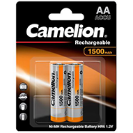  باتری قابل شارژ کملیون مدل Ni-MH Rechargeable بسته 2 عددی ظرفیت 1500 میلی آمپر-small-image