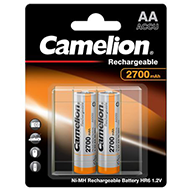   باتری قابل شارژ کملیون مدل Ni-MH Rechargeable بسته 2 عددی ظرفیت 2700 میلی آمپر-small-image