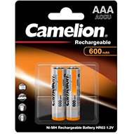  باتری نیم قلمی قابل شارژ کملیون مدل Ni-MH Rechargeable بسته 2 عددی - ظرفیت 600 میلی آمپر-small-image