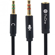  کابل مبدیل جک 3.5 به AUX پرووان مدل PCA40 - طول 0.3 متر-small-image