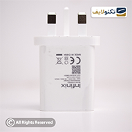  شارژر اصلی اینفینیکس 10 وات مدل U100XKA سه شاخه اروپا-small-image