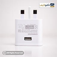شارژر اصلی سامسونگ 7.8 وات مدل EP-TA50UWE سه شاخه اروپا-small-image