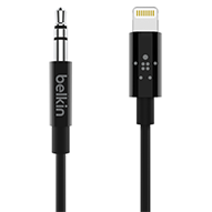  کابل AUX به لایتنینگ بلکین مدل AV10172bt06-BLK طول 1.8 متر-small-image