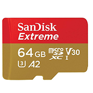  کارت حافظه microSDXC سن دیسک مدل Extreme کلاس A2 استاندارد UHS-I U3 سرعت 160MBps ظرفیت 64 گیگابایت-small-image