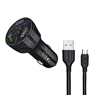  شارژر فندکی کلومن مدل KC-C110 به همراه کابل تبدیل MICRO USB-small-image