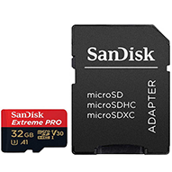 کارت حافظه microSDHC مدل Extreme Pro V30 کلاس 10 استاندارد UHS-I U3 سرعت 100MBps  ظرفیت 32 گیگابایت به همراه آداپتور-small-image